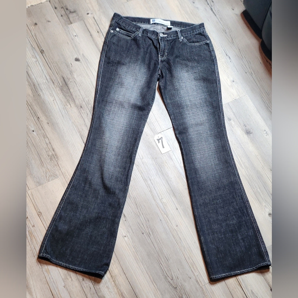 Gap Ultra Low Rise Black Flare Jeans